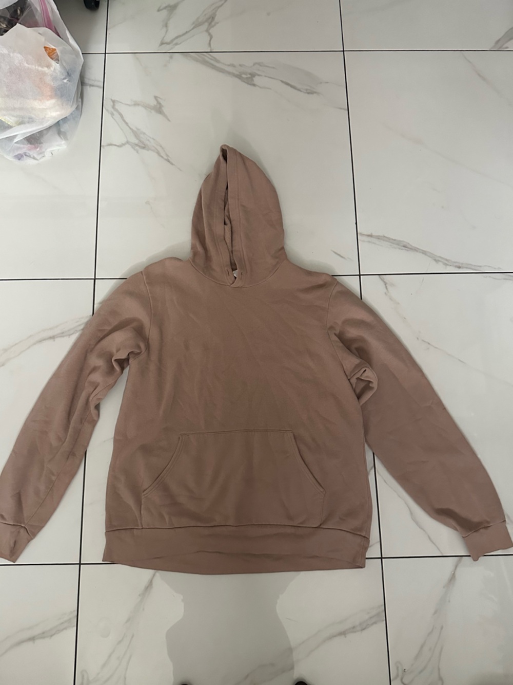Cozy Taupe Pullover Hoodie Size Medium
